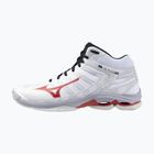 Мъжки обувки за волейбол Mizuno Wave Voltage 2 Mid white/salsa/black