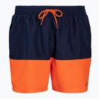 Мъжки къси панталони за плуване Nike Split 5" Volley в тъмносиньо и оранжево NESSB451-822