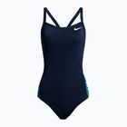 Дамски бански костюм от една част Nike Multiple Print Racerback Splice One тъмно синьо NESSC051-440