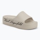 Дамски джапанки KARL LAGERFELD Kobo II Hotel Logo off white eco eva