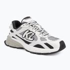 KARL LAGERFELD дамски обувки Orion Sidetrim черни от кожа/текстил с бял цвят