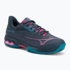 Дамски обувки за падел Mizuno Wave Exceed Light 2 midnight navy/ fuchsia purple/ emamel blue