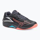 Mizuno Thunder Blade Z обувки за волейбол черни/неонови пламъци/пауново синьо