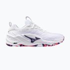 Обувки за хандбал Mizuno Wav Stealth Neo 2 white/violet indigo/camellia rose