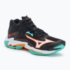 Обувки за волейбол Mizuno Wave Lightning Z8 Mid black/tangelo/ice green