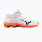 Обувки за волейбол Mizuno Wave Voltage 2 Mid white/fiery coral 2/citrus