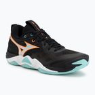 Обувки за волейбол Mizuno Wave Momentum Elite black/tangelo/ice green