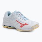 Дамски обувки за волейбол Mizuno Wave Voltage 2 white/calypso coral/pale banan