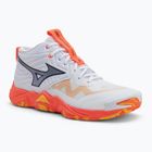 Обувки за волейбол Mizuno Wave Momentum Elite Mid white/fiery coral 2/citrus