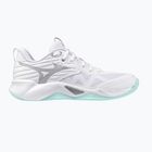 Дамски обувки за волейбол Mizuno Wave Momentum Pro white/blue tint
