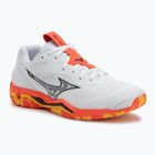 Обувки за хандбал Mizuno Wave Stealth 6 white/fiery coral 2/citrus