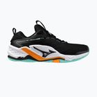 Mizuno Wave Stealth Neo 2 обувки за хандбал черни/танджело/ледено зелени
