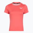 Дамска тениска за тенис Mizuno Daybreakers Printed calypso coral