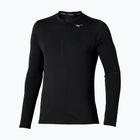 Мъжки тичащи блузи с дълъг ръкав Mizuno Core Impulse Half Zip Tee black