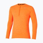 Мъжка тениска Mizuno Core Impulse Half Zip Tee tangelo running longsleeve