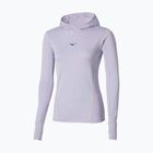 Дамски суитшърт за бягане Mizuno Active Warm Hooded icelandic blue