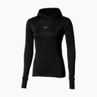 Дамски суитшърт за бягане Mizuno Active Warm Hooded black