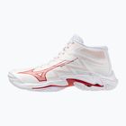 Дамски волейболни обувки Mizuno Wave Lightning Elite Mid white/rose elegance/lava falls