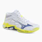Волейболни обувки Mizuno Wave Lightning Elite Mid white/lighting yellow/dazzling blue