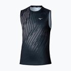 Мъжка тениска за бягане Mizuno Core Graphic Sleeveless black/grey