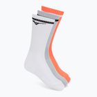 Чорапи Mizuno Training With Line white/cloudspace/lava orange