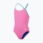 Speedo детски бански Solid Lane Line Back розово/синьо