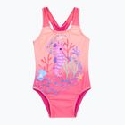 Детски цял бански костюм Speedo Digital Printed bloominous pink/cupid coral