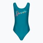 Speedo дамски бански костюм от една част Logo Deep U-Back peacock/pumpkin spice/marine blue