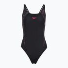 Дамски цял бански костюм Speedo HyperBoom Splice Muscleback black/electric pink