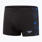 Бански Speedo Hyperboom черен/любопитно син/наистина кобалтов