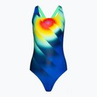 Speedo Placement Digital Powerback дамски бански костюм от една част true cobalt/harlequin green