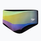 Мъжки бански Speedo Allover Digital Brief black/sweet purple