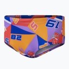 Speedo 13 Allover Club Training Digital Brief детски слипове за плуване true cobalt/sweet purple/mandarin peel