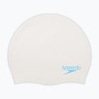 Детска шапка за плуване Speedo Plain Moulded Silicone white/aqua splash