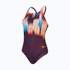 Бански костюм от една част Speedo Digital Printed Medalist plum dandy/siren red/nectarine/picton