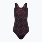 Бански костюм от една част Speedo HyperBoom Allover Medalist black/plum dandy/siren red