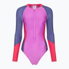 Speedo Colour Block дамски бански костюм от една част, неоново лилав