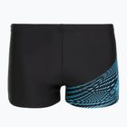 Мъжки боксерки за плуване Speedo Medley Logo Aquashort black/picton blue