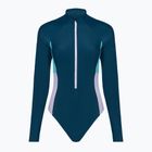 Speedo дамски бански костюм от една част Zip Colorblock dark teal