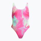 Дамски цял костюм за плуване Speedo Flu3nte Printed Convertible coral sands