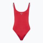 Speedo дамски бански от една част Solid Bound Scoop висок риск червен