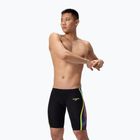 Мъжки плувни шорти тип клин Speedo Fastskin LZR Intent 2.0 Jammer black/molten blur/hyper yellow