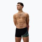 Мъжки боксерки за плуване Speedo Medley Logo Aquashort black/alfalfa green