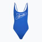 Дамски цял бански костюм Speedo Solid Bound Scoop turkish sea/bright white