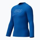 Мъжка блуза с дълъг ръкав за плуване Speedo Endurance+ Logo Rash Guard turkish sea
