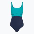 Дамски цял костюм за плуване Speedo Shaping Contour Eclipse peacock teal/peacoat