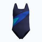 Детски цял бански костюм Speedo Hyperboom Butterfly Back peacoat/deep sapphire