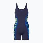 Дамски цял костюм за плуване Speedo Hyperboom Splice Muscleback Legsuit peacoat/sapphire