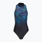 Дамски цял костюм за плуване Speedo Print Hydrasuit anthracite