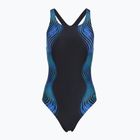 Дамски цял костюм за плуване Speedo Print Medalist anthracite